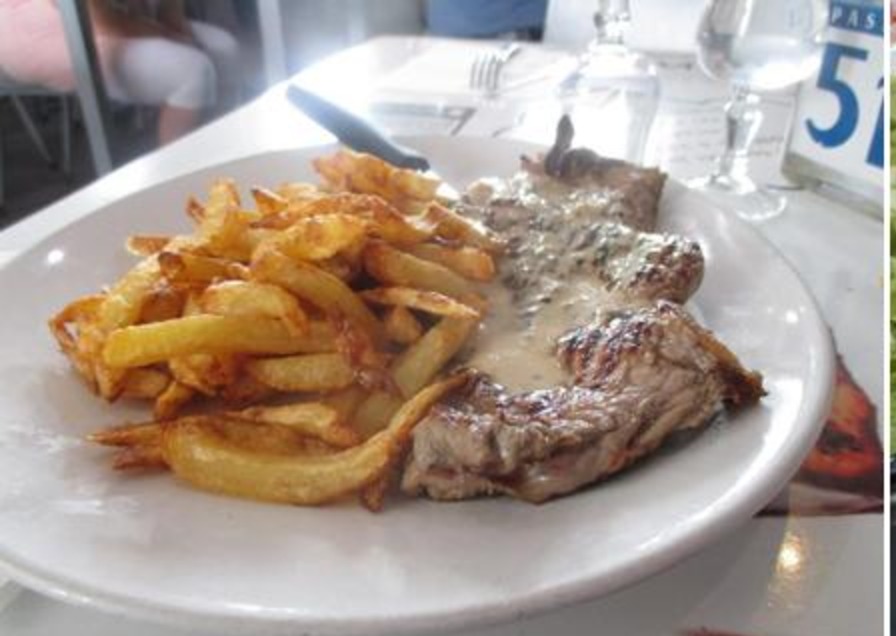 Entrecôte et frites maison